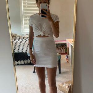 White knot dress